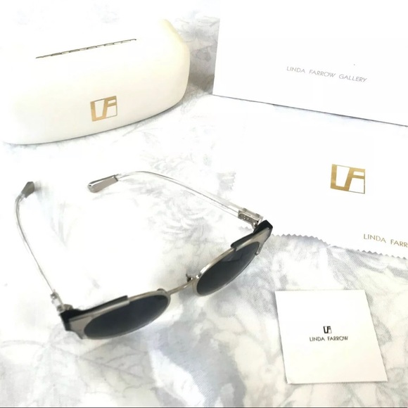 Kris Van Linda Farrow X Round Frame Sunglasses - Picture 3 of 10